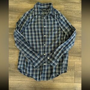 size m chaps long sleeved button down